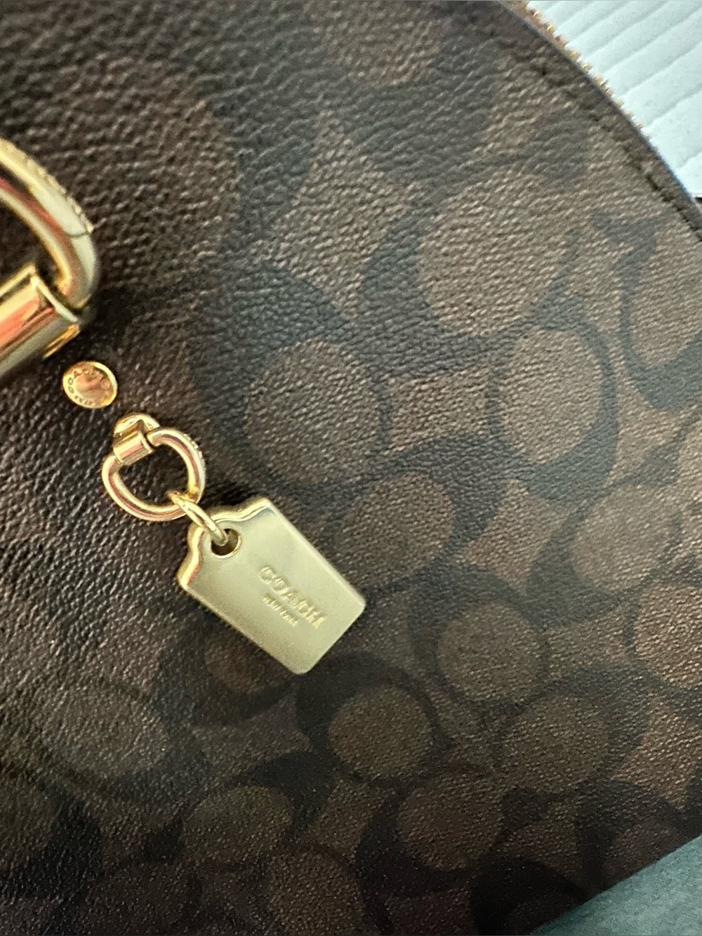 Coach Katy Dome Satchel Signature Canvas - Picture 8 of 15